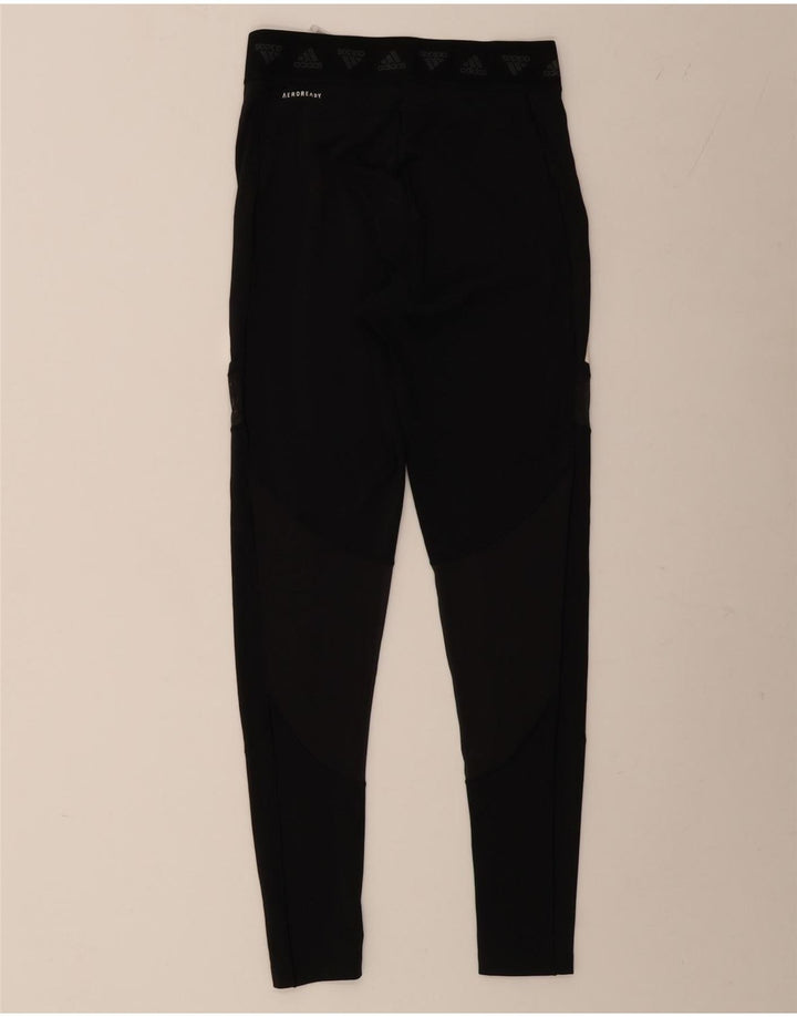 Leggings ADIDAS Aeroready Graphic pentru femei UK 12/14 Poliester mediu negru