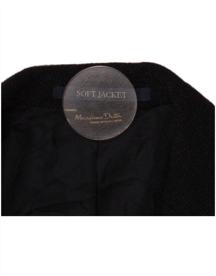 Massimo Dutti Jachetă pentru bărbați cu 2 nasturi UE 48 Lână medie bleumarin