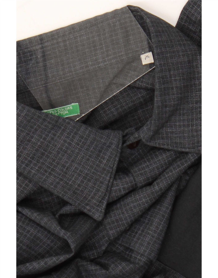 Cămașă Benetton pentru bărbați, XL, albastru marine