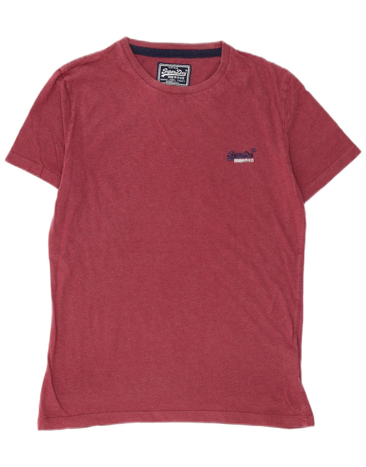SUPERDRY Tricou Bărbați Top Medium Burgundy Bumbac