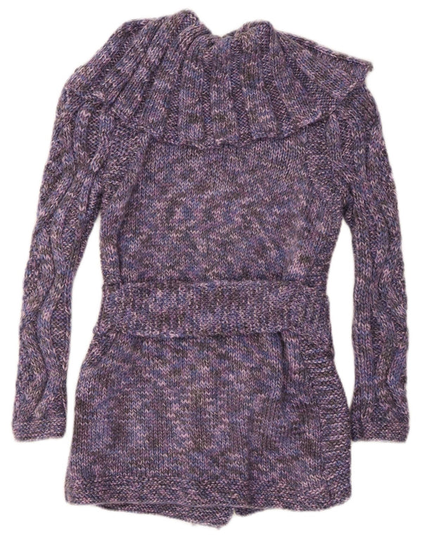 Pulover cardigan pentru femei VINTAGE UK 8 mic violet pete