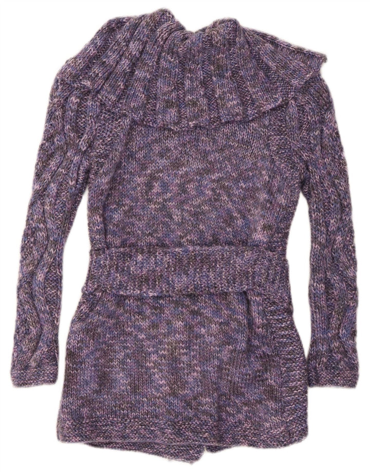 Pulover cardigan pentru femei VINTAGE UK 8 mic violet pete