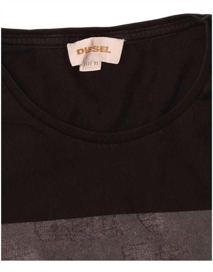 Tricou grafic pentru bărbați Diesel Top XL Negru