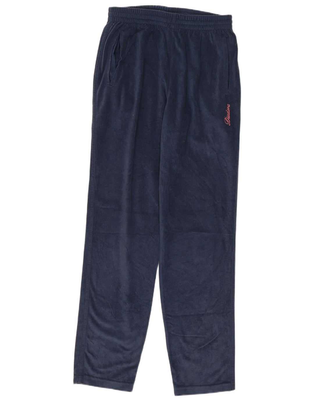 Pantaloni de trening Diadora pentru femei din velur UK 12 Medium Bleumarin Poliester