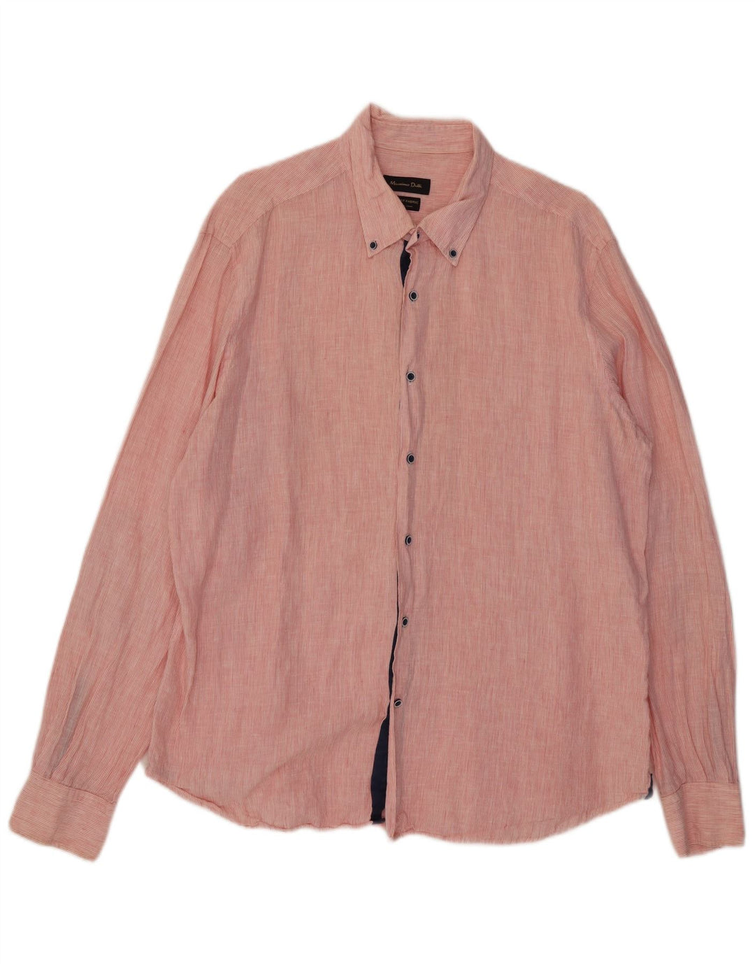 Cămașă Massimo Dutti pentru bărbați 2XL roz cu dungi