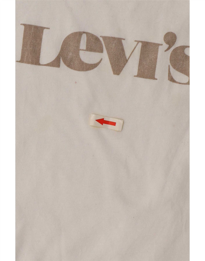 Tricou grafic Levi's pentru femei Top UK 10 Small White