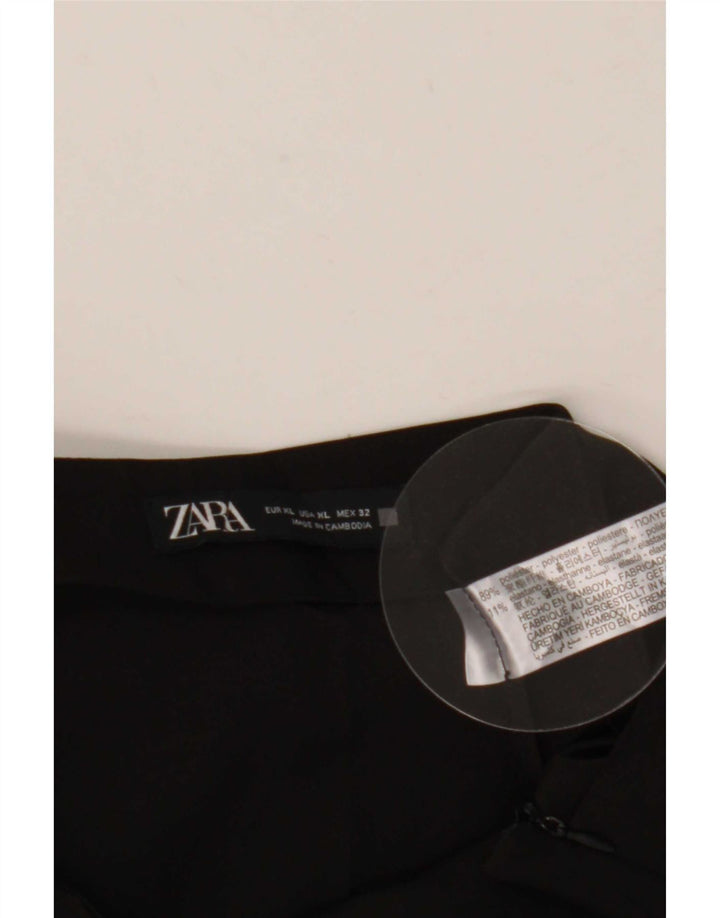 Fusta pentru femei Zara XL W32 Poliester negru