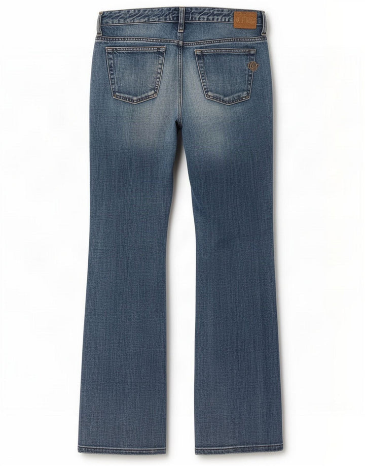 Blanc Bootcut Armani pentru femei W31 L33 Bumbac albastru