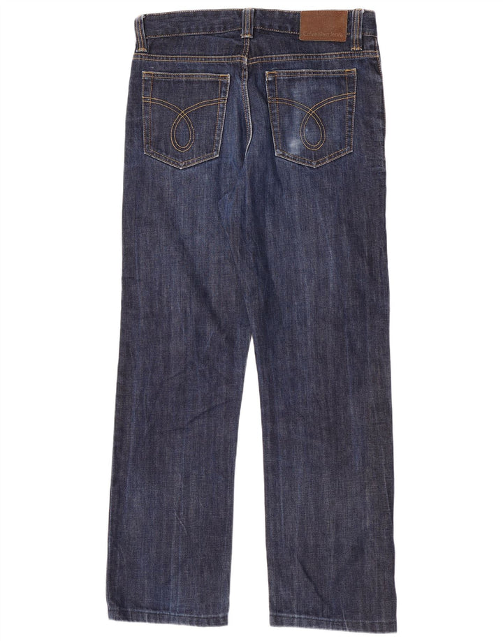 Blugi drepti pentru femei Calvin Klein W33 L31 bleumarin