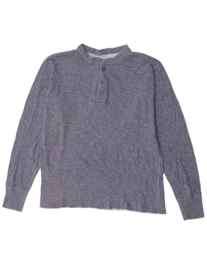 L.L.Bean Top pentru bărbați cu mânecă lungă, mare, albastru, bumbac