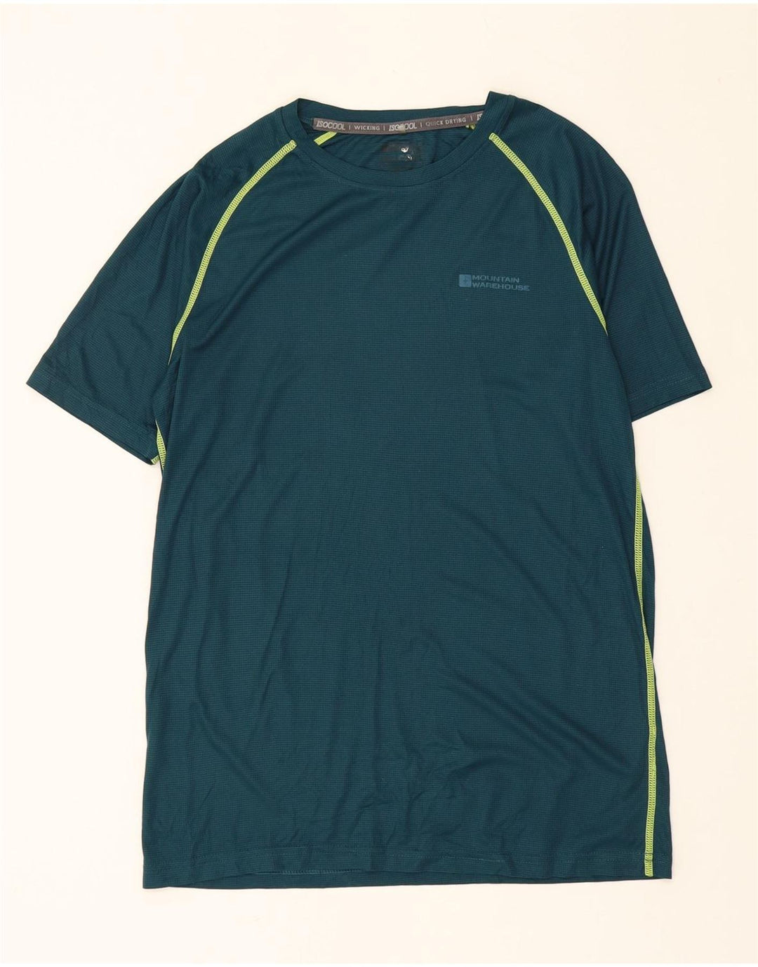 MOUNTAIN WAREHOUSE Mens T-Shirt Top Small Green Vintage Mountain Warehouse and Second-Hand Mountain Warehouse from Messina Hembry 