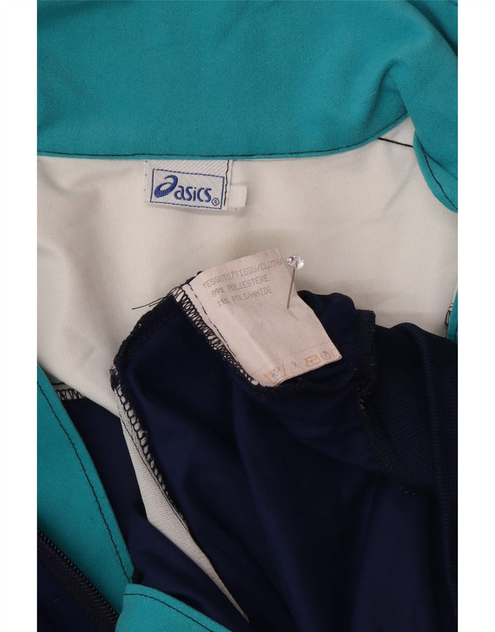 Jachetă de trening pentru bărbați Asics, mare, albastru, poliester color bloc