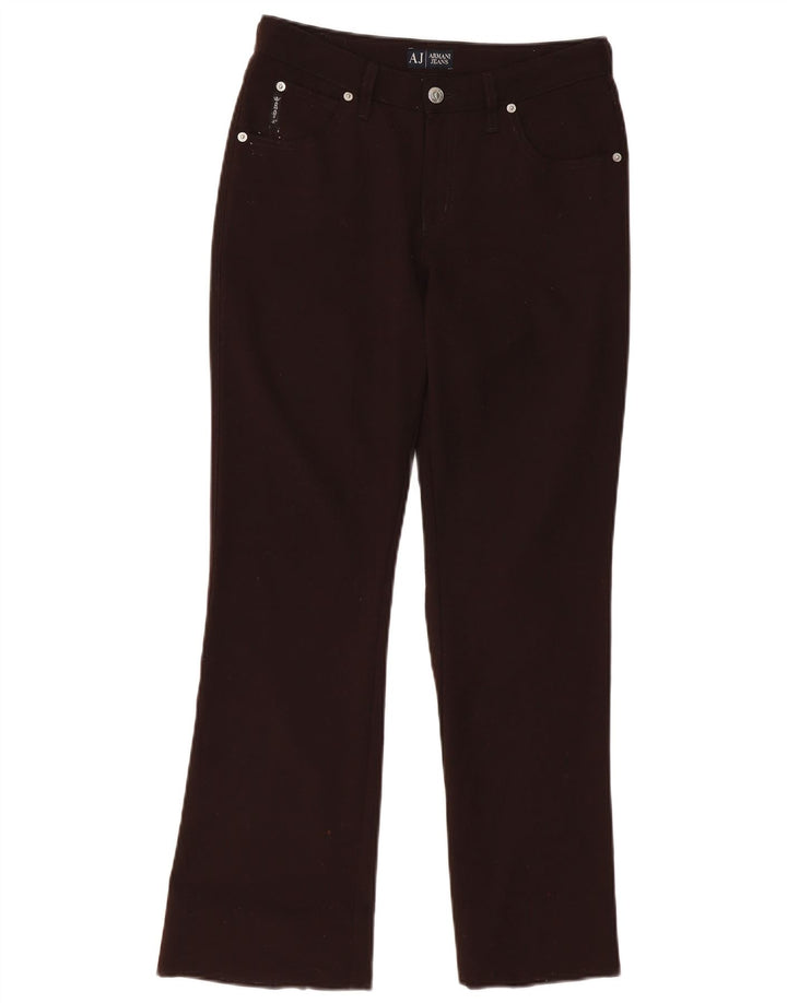 ARMANI Pantaloni Casual Bootcut Femei W28 L28 Maro