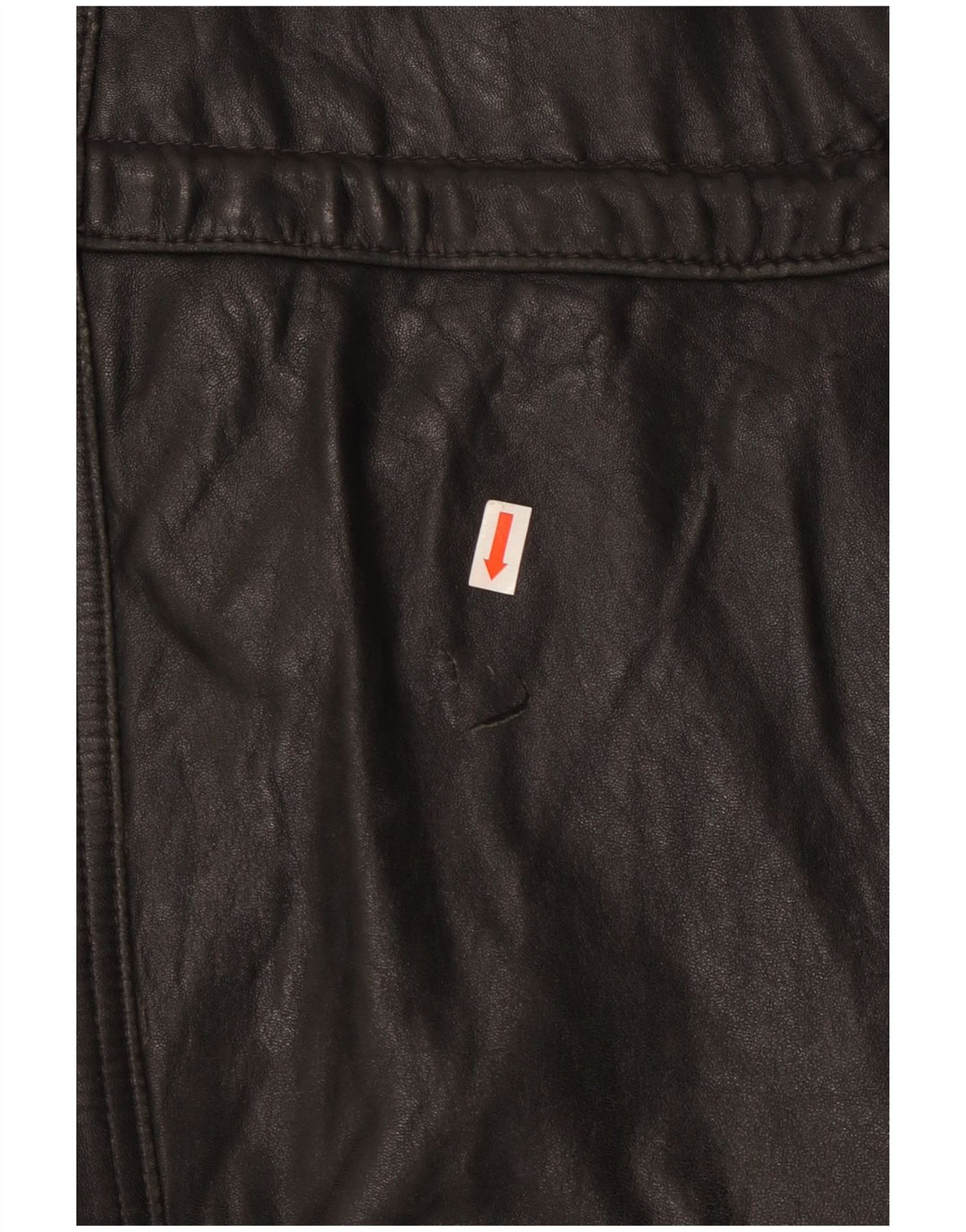Jachetă de piele vintage pentru bărbați UK 44 2XL din piele neagră