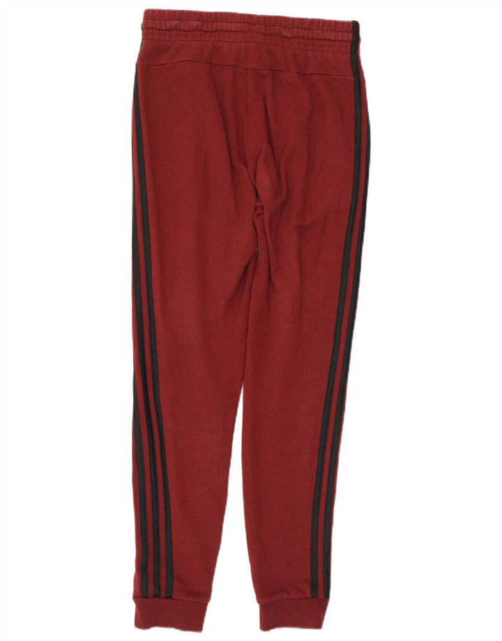 Pantaloni de trening pentru femei ADIDAS Joggeri UK 4/6 XS Bumbac burgundă
