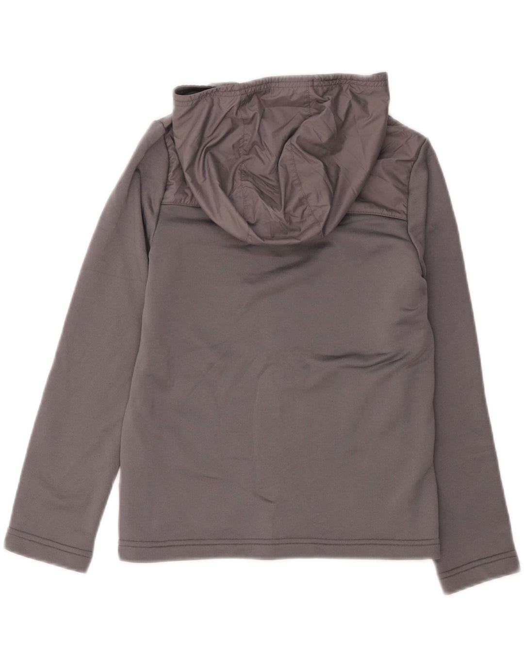 Pulover Nike pentru băieți, cu fermoar, 10-11 ani, gri mediu, poliester bloc de culoare
