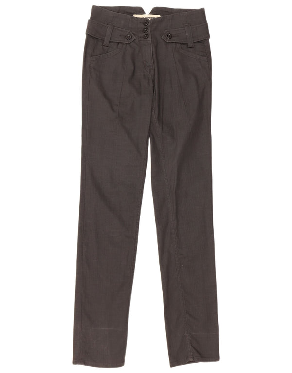 FRENCH CONNECTION Womens Skinny Casual Trousers UK 8 Small W25 L33 Black