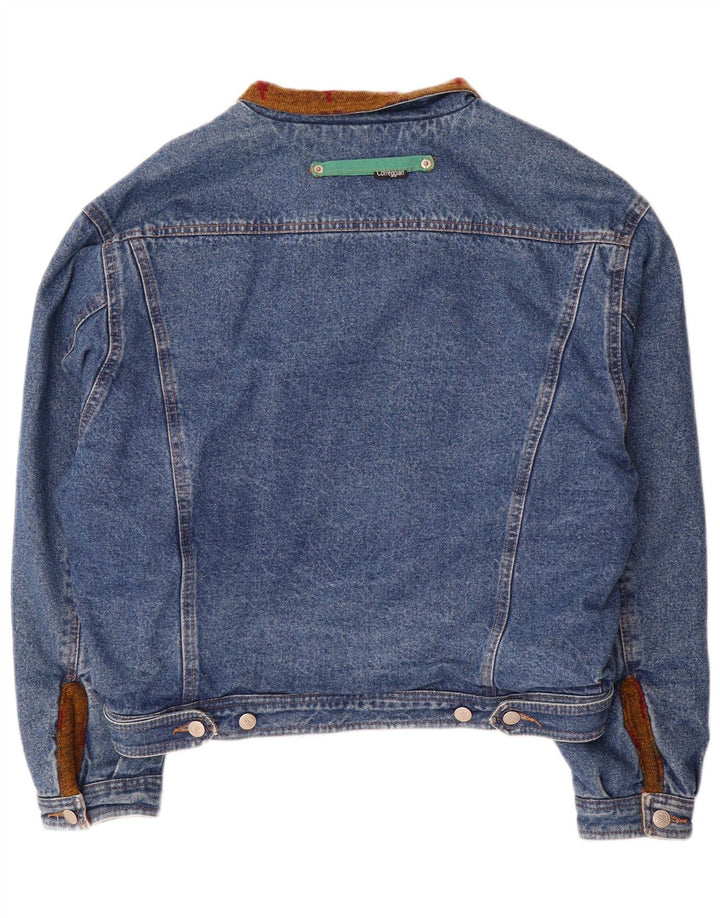 Jachetă de blugi supradimensionată pentru femei Vintage IT 50 XL bumbac albastru