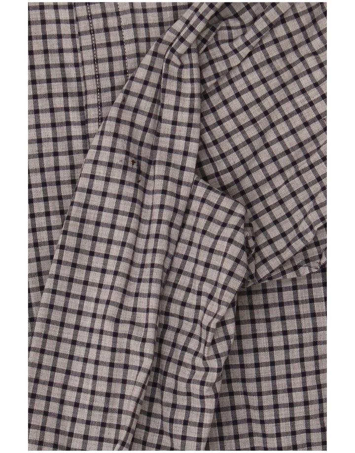 Cămașă Slim Fit Tommy Hilfiger pentru bărbați, din bumbac vichy, gri mediu