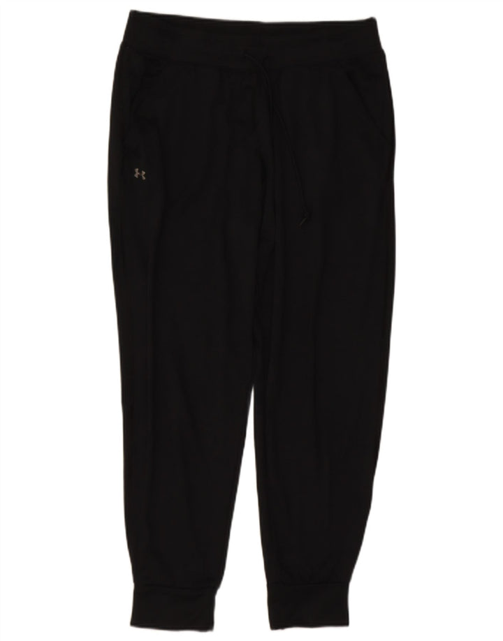 UNDER ARMOUR Womens Tracksuit Trousers Joggers UK 14 Medium Black
