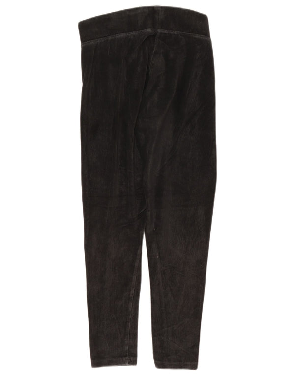 Marks & Spencer Pantaloni crop din velur pentru femei UK 14 Large W32 L24 Gri