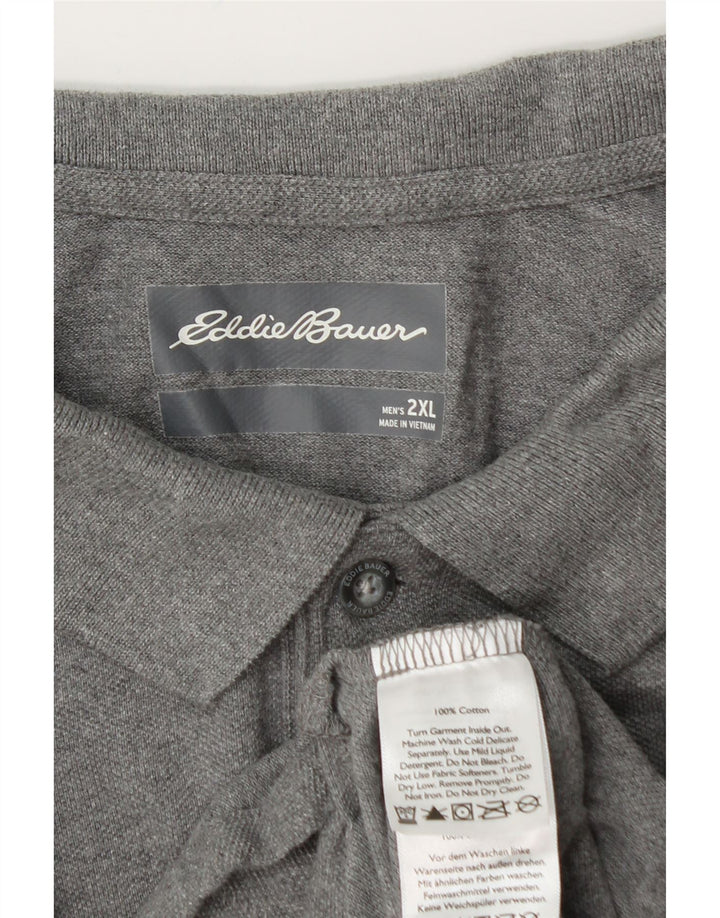 EDDIE BAUER Tricou polo pentru bărbați 2XL bumbac gri
