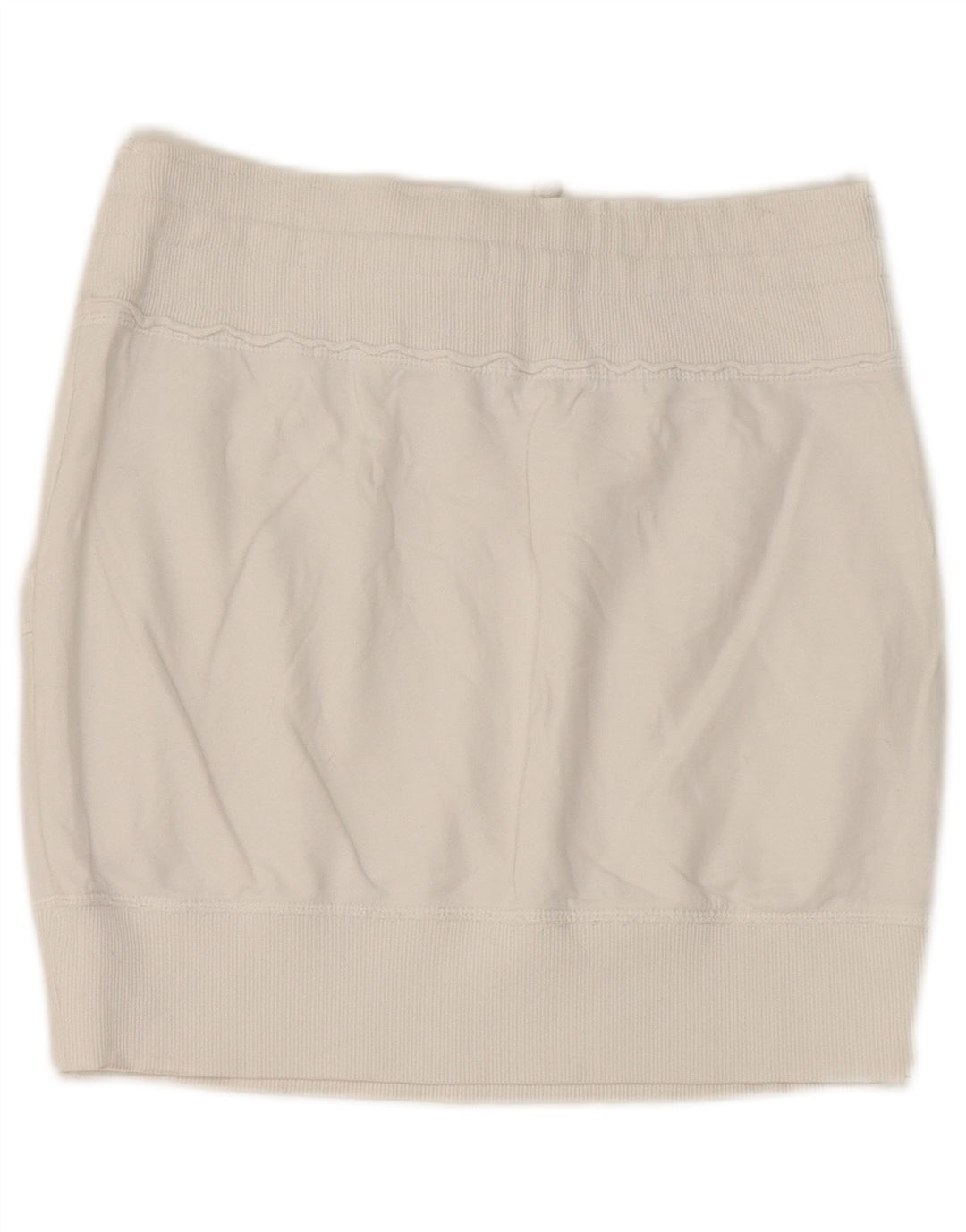 Fusta mini pentru femei Benetton UK 12 Medium White