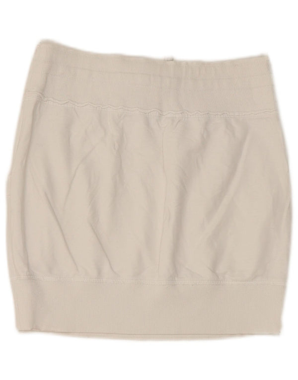 Benetton Womens Mini Skirt UK 12 Medium White