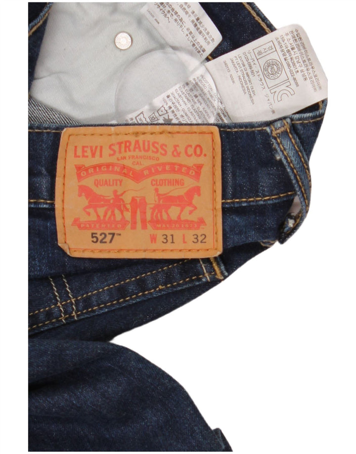 Blugi pentru bărbați Levi's 527 Bootcut W31 L32 Bumbac bleumarin