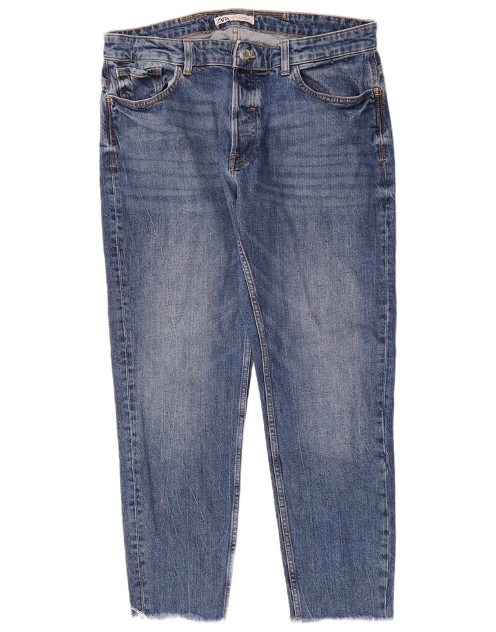Blugi slim pentru bărbați Zara EU 46 XL W36 L27 Albastru
