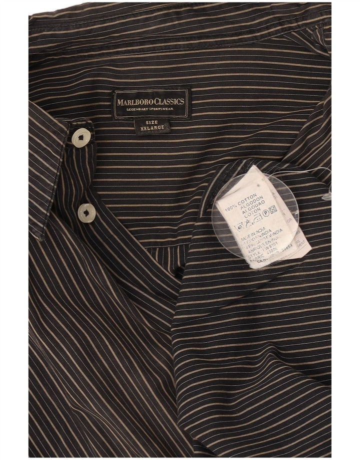 Cămașă pentru bărbați Marlboro Classics 2XL, bumbac cu dungi negre