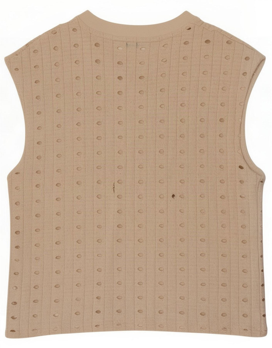 Zara Womens Vest Top UK 14 Medium Beige Poliester