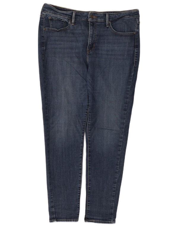 Levi's Blugi skinny modelați pentru femei US 18 2XL W36 L30 bleumarin bumbac