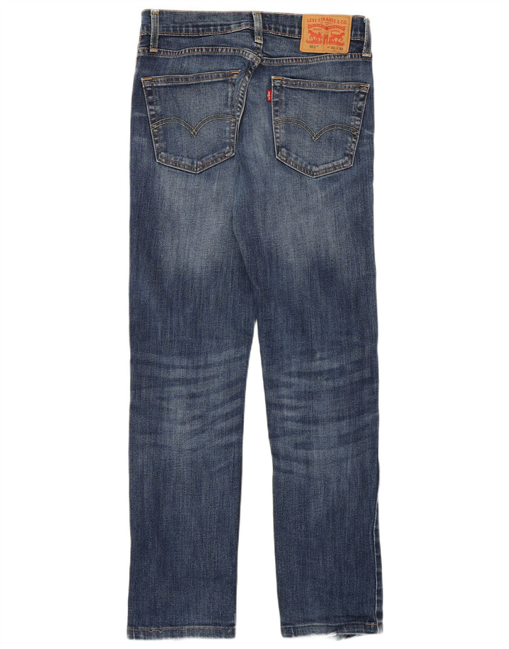 Blugi Levi's 511 Distressed Slim W30 L29 Bumbac albastru
