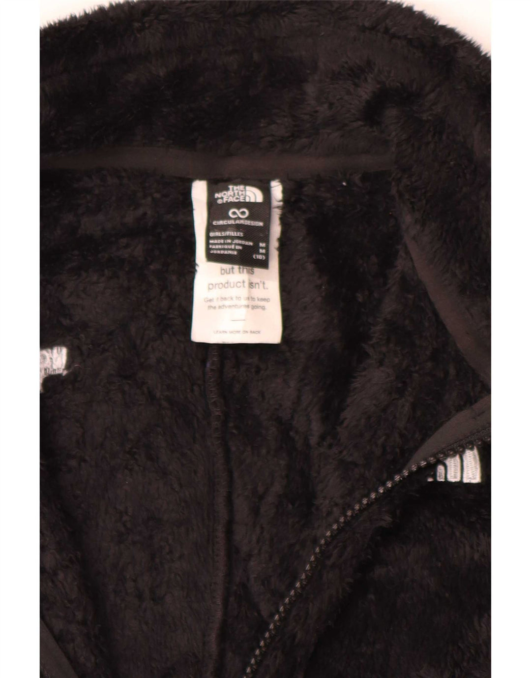 Jachetă polară pentru fete The North Face 9-10 ani poliester negru mediu