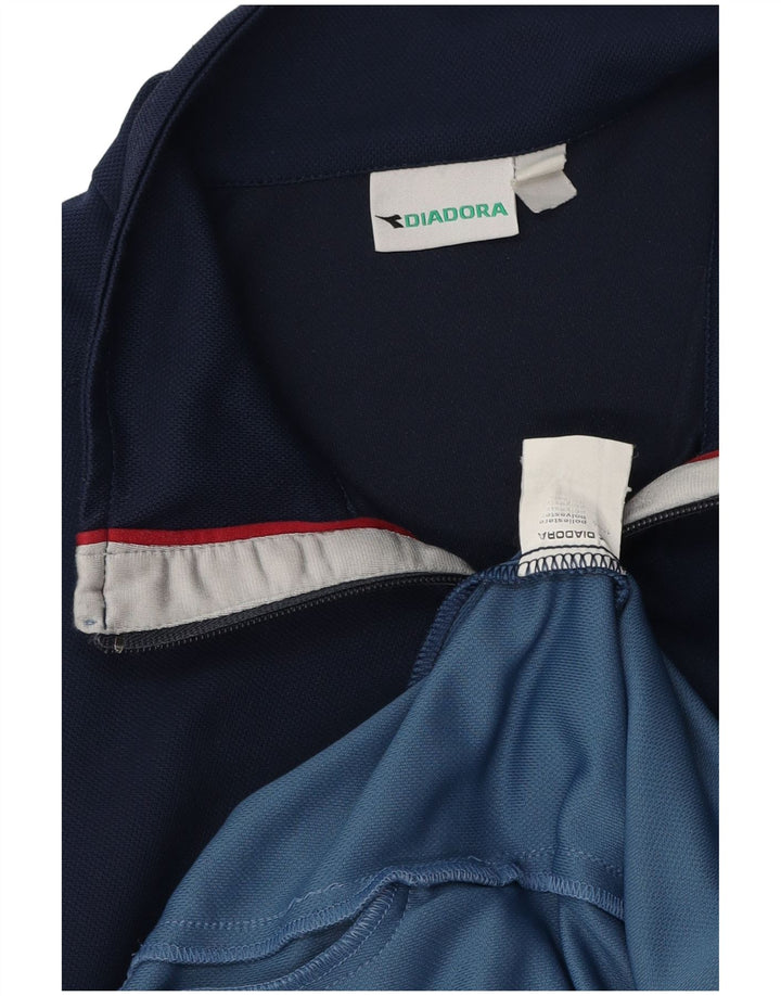 Jachetă de trening pentru bărbați Diadora, mare, albastru, poliester color bloc