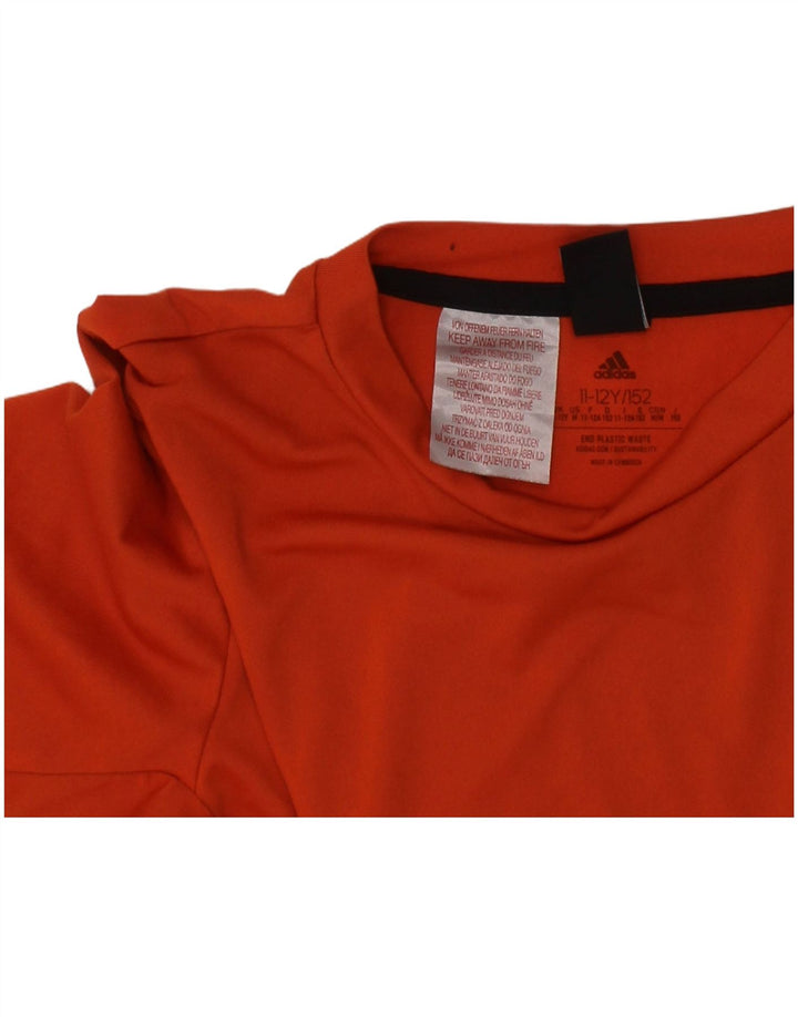 Tricou ADIDAS Aeroready pentru băieți, 11-12 ani, portocaliu, poliester