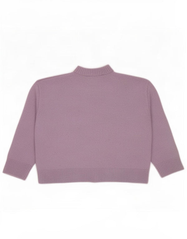 Pulover cu gât țestoasă pentru femei Zara UK 16 Poliester violet mare