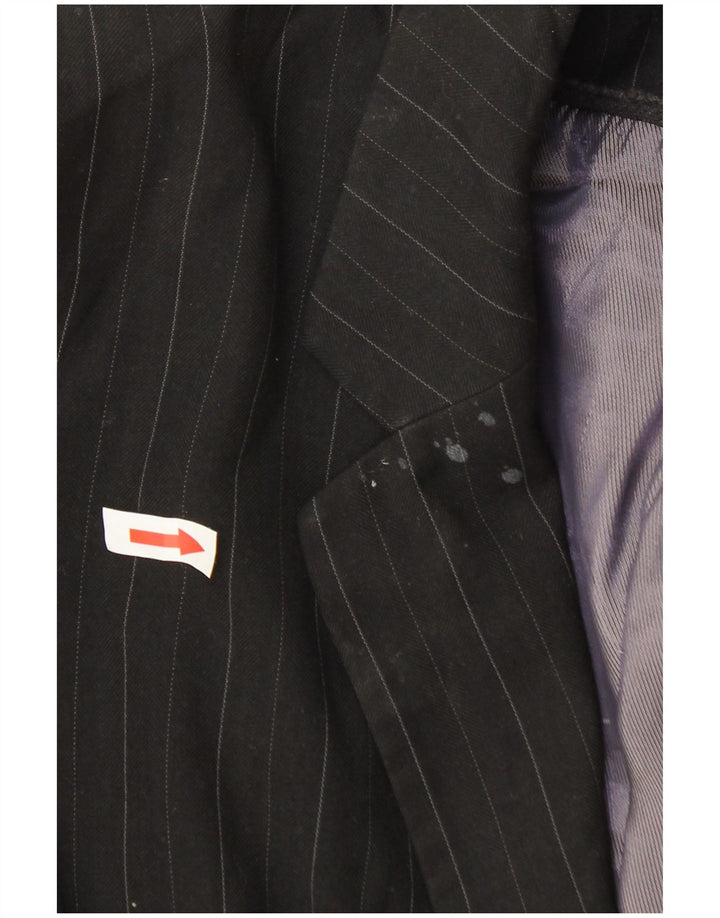 Jachetă pentru femei Marks & Spencer cu 1 buton, UK 20 2XL, gri cu dungi