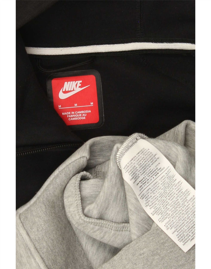 Pulover Nike pentru bărbați, cu fermoar, din bumbac color bloc, gri mediu