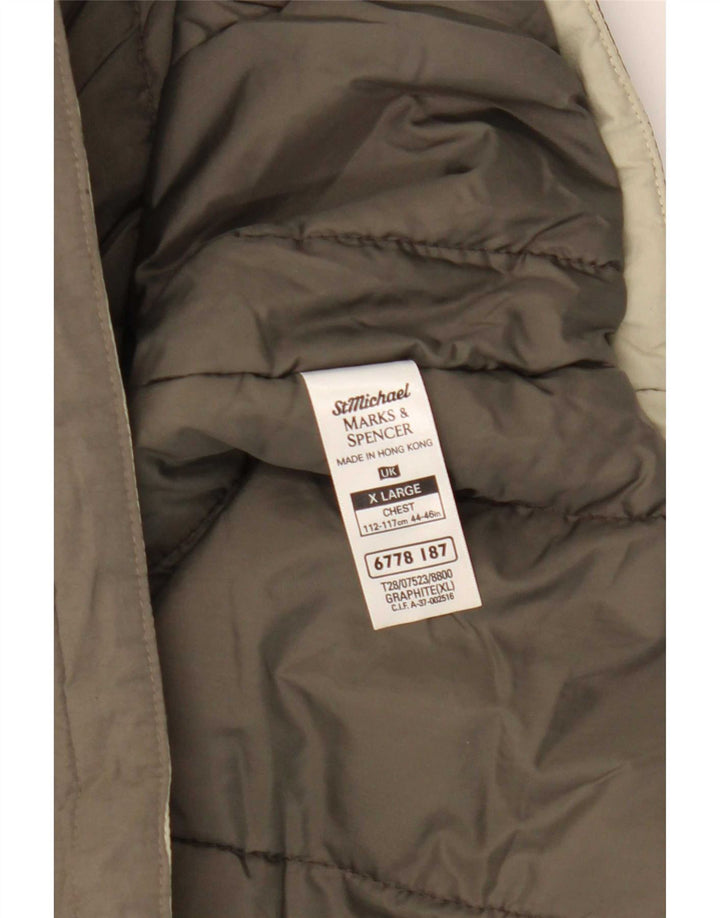 Gilet căptușit pentru bărbați Marks & Spencer UK 42 XL Kaki Poliamidă