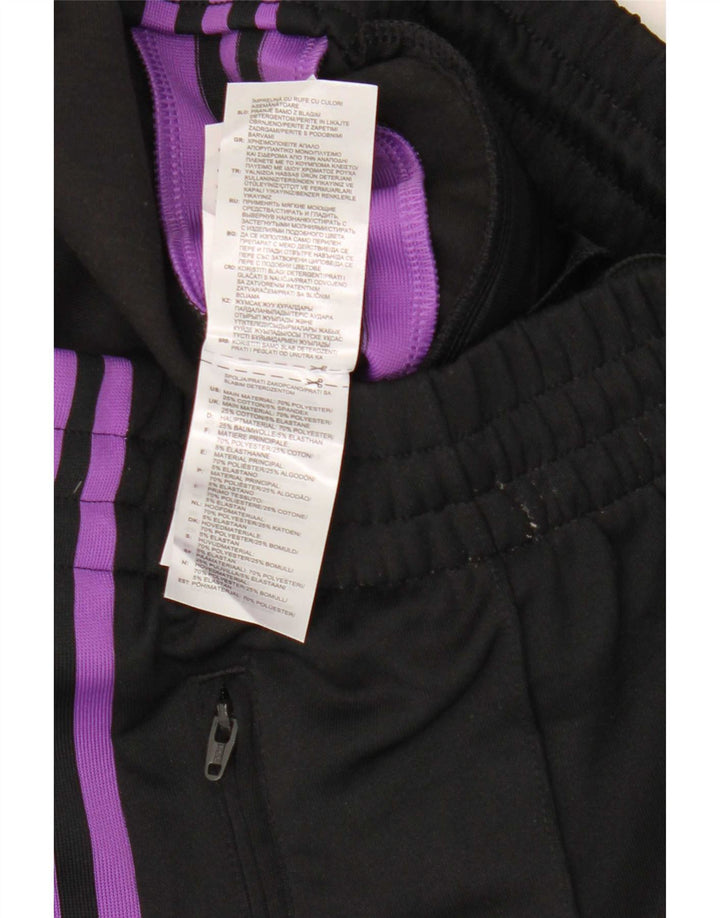 Pantaloni de trening Adidas pentru femei UK 10 Poliester negru mic