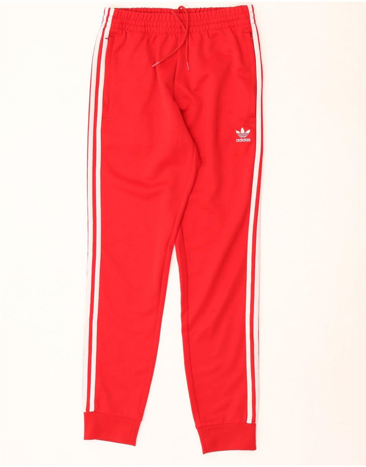 Pantaloni de trening pentru bărbați Adidas Pantaloni de jogging Mic, roșu, poliester