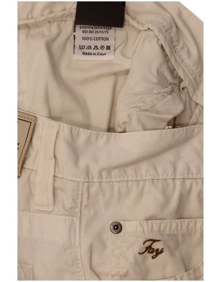 Pantaloni scurți casual pentru bărbați Fay W38 XL, bumbac, bej