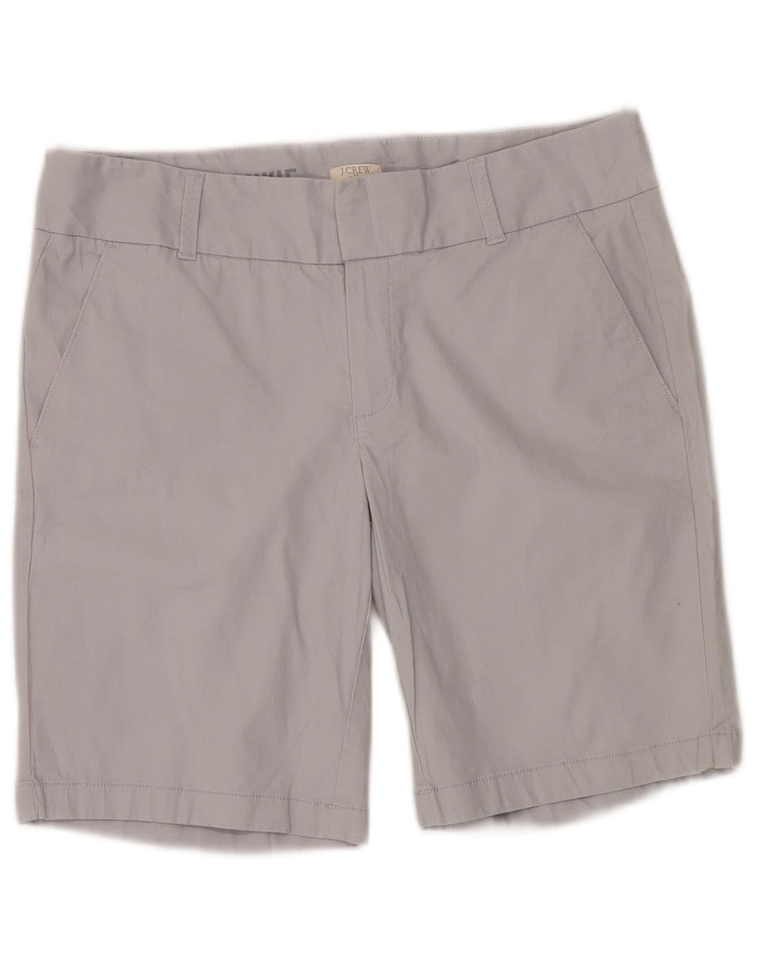 Pantaloni scurti chino pentru femei J. CREW US 6 Medium W30 bumbac gri