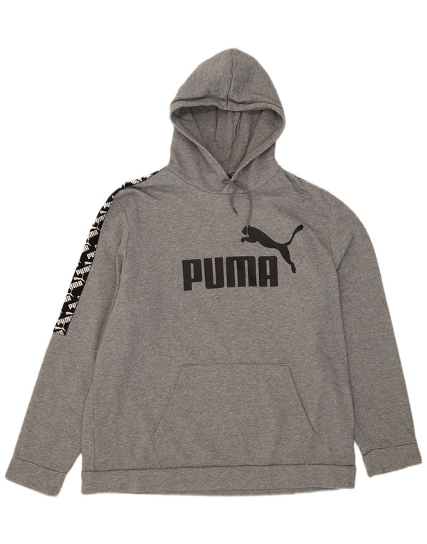Pulover pentru bărbați Puma Graphic Hoodie 2XL, bumbac color bloc, gri