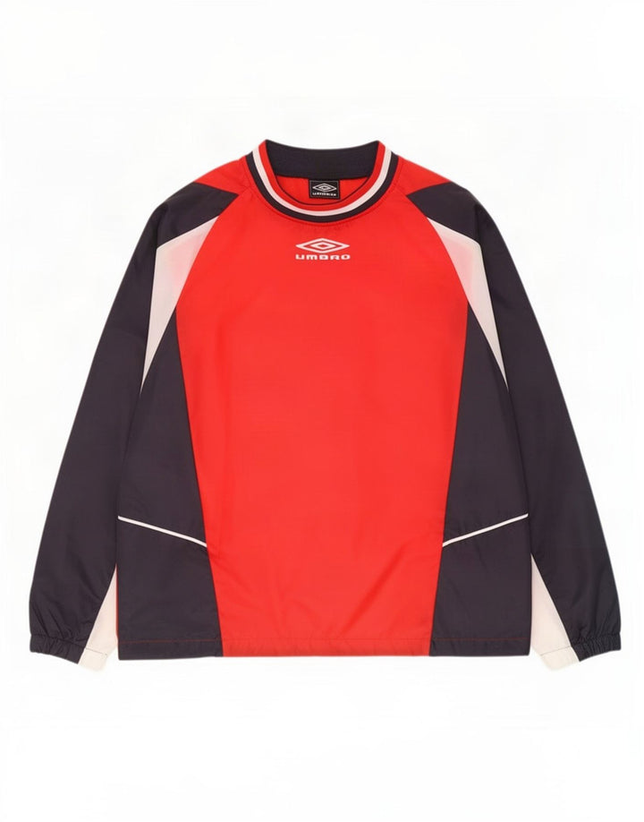 Trening pentru bărbați Umbro, jachetă de top, roșu, poliester color bloc
