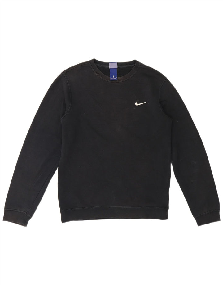 Pulover Nike pentru bărbați, bumbac mic, negru