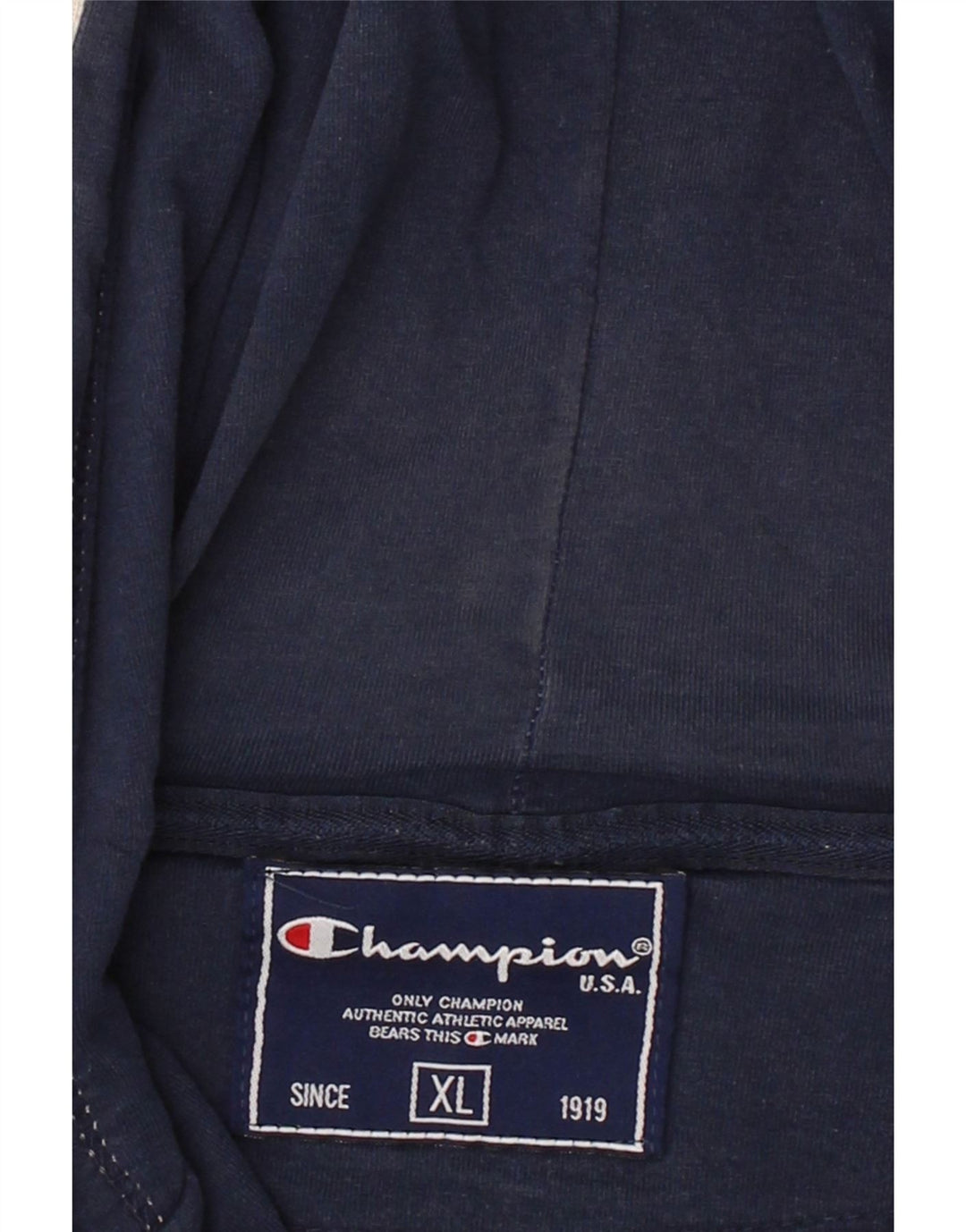 CHAMPION Mens Zip Hoodie Sweater XL Grey