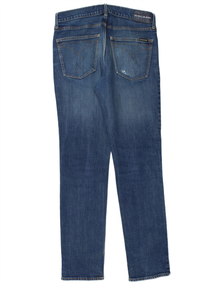 Blugi slim pentru bărbați Calvin Klein W32 L34 Bumbac albastru